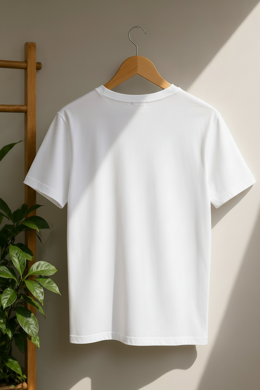 White oversized plane t shirt