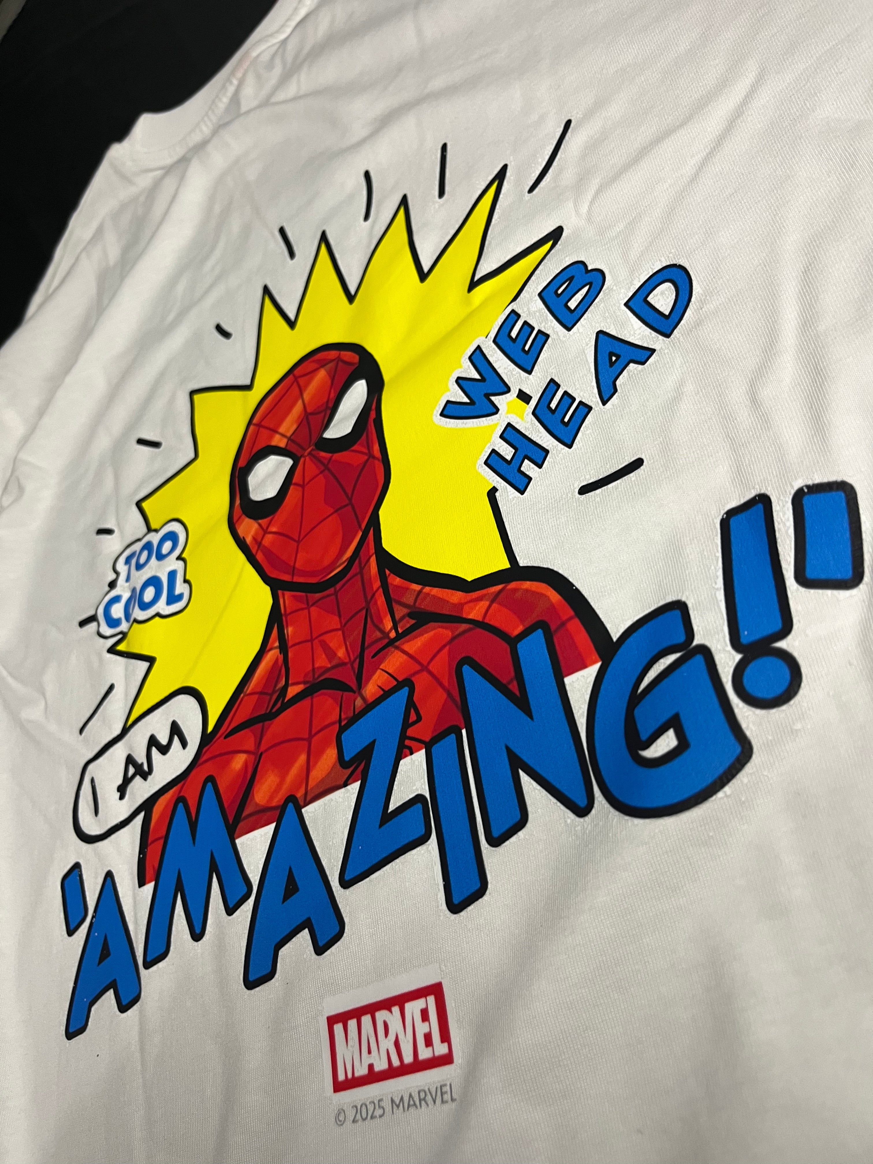 Spidy white regular fit t shirt