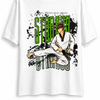 White Regular fit Martial Arts Anime Design