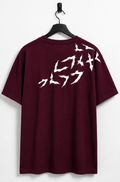 Wine regular fit Gkraphic Back Print T-Shirt