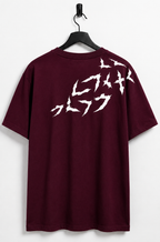 Wine regular fit Gkraphic Back Print T-Shirt