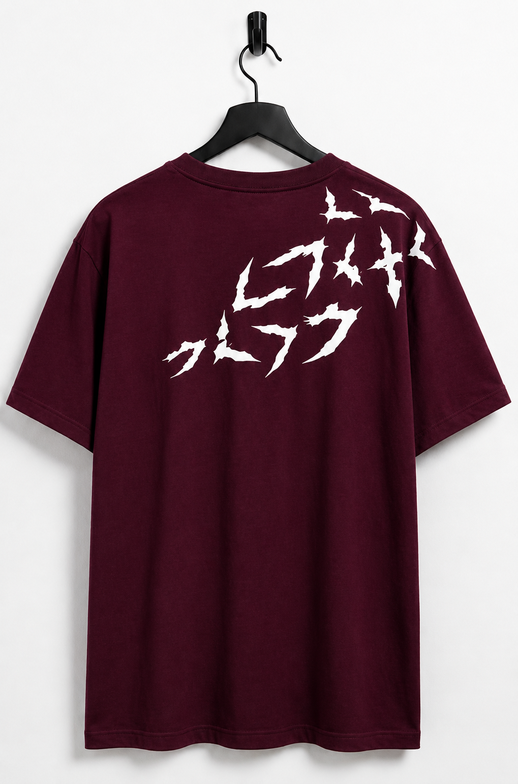 Wine regular fit Gkraphic Back Print T-Shirt