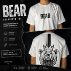 Bear Crown Graphic White Regular Fit T-Shirt