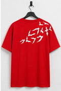 Red regular fit Graphic Back Print T-Shirt