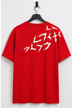 Red regular fit Graphic Back Print T-Shirt