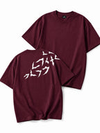 Wine regular fit Gkraphic Back Print T-Shirt