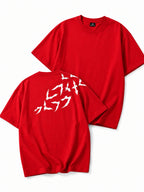 Red regular fit Graphic Back Print T-Shirt