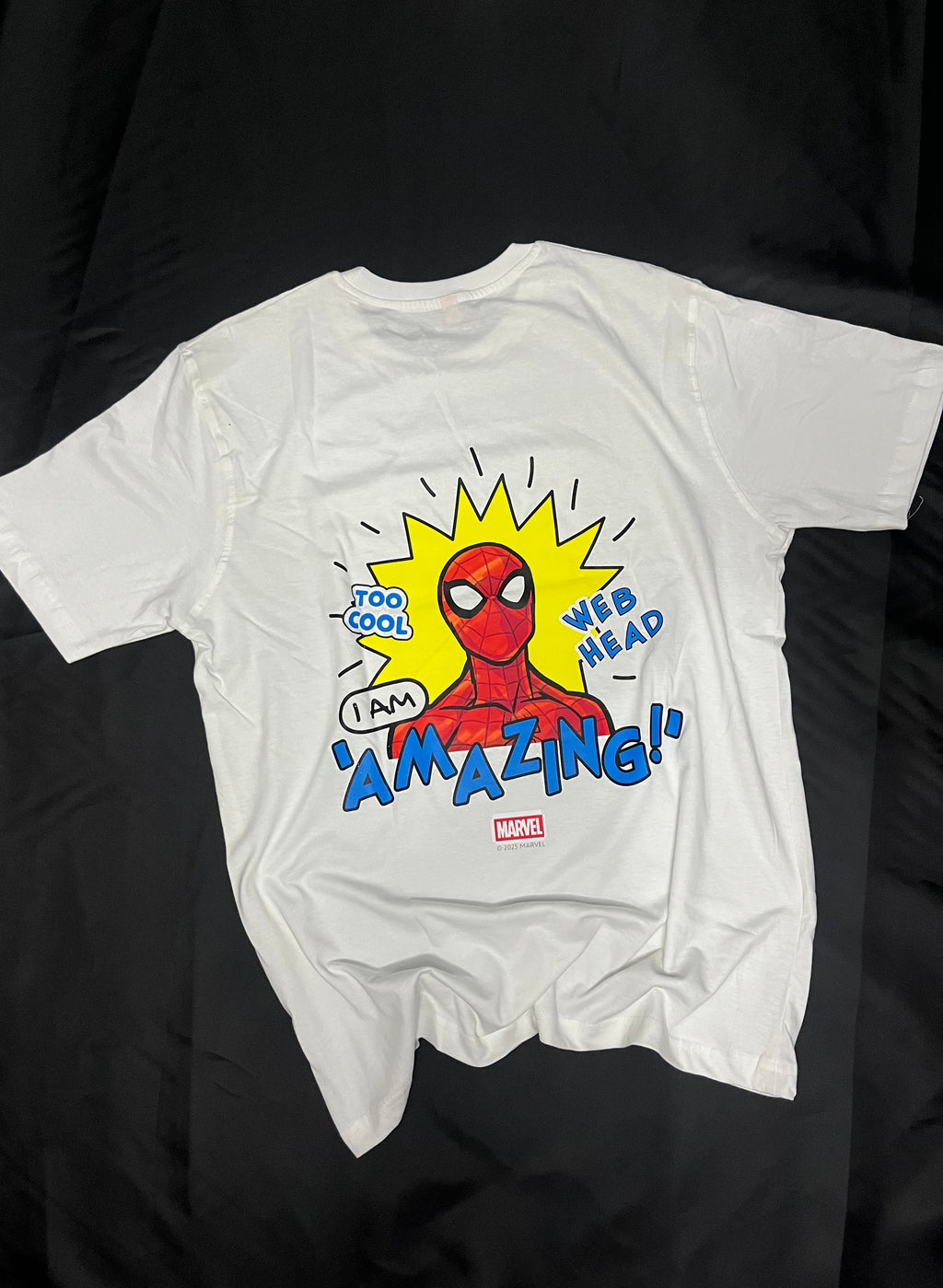 Spidy white regular fit t shirt