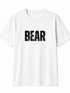 Bear Crown Graphic White Regular Fit T-Shirt